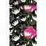 papier peint magnolia noir et rose