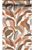 PP intissé éco texture feuilles tropicales terracotta, rose et beige