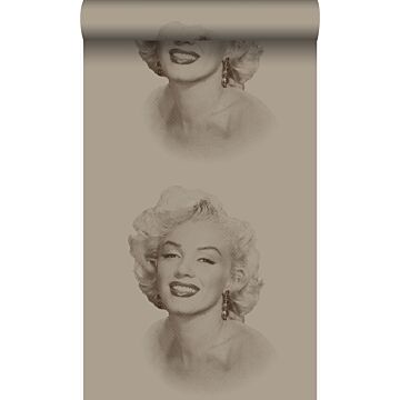 papier peint Marilyn Monroe bronze brillant