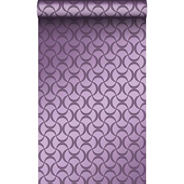 papier peint graphique violet