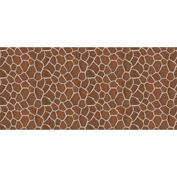 papier peint panoramique imitaiton peau de girafe marron